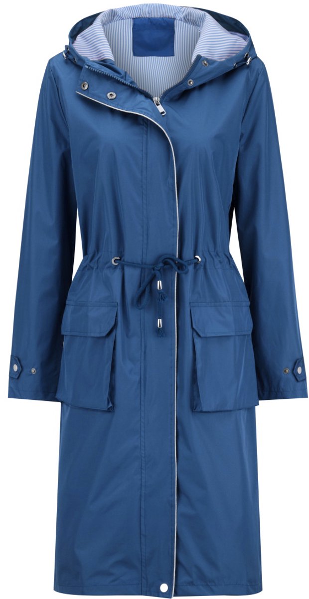 YUNCLOS Dames Lange Capuchon Trenchcoat - Trekkoord - S