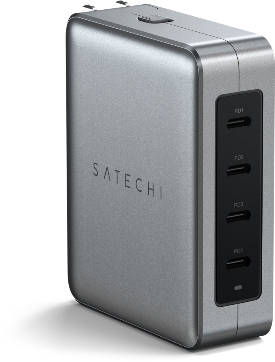 Satechi 145W USB-C 4-Port GaN Travel Charger - Grijs