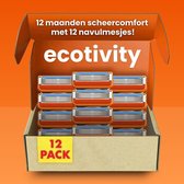 Ecotivity Scheermesjes 12x - Geschikt voor Gilette Fusion 5 Houder - Voor Een Gladde Huid - 5 Blade Scheermes - Navulmesjes - Voordeelverpakking - Compatibel Met Fusion 5 Scheermesjes