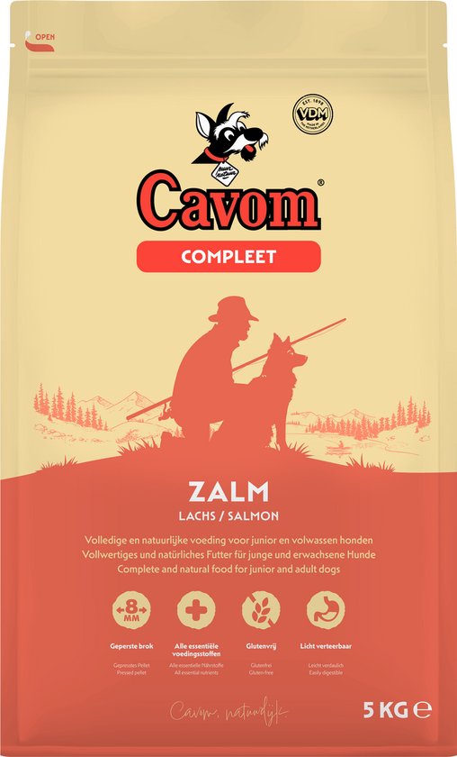 Cavom compleet Zalm - geperste brokken - 5 kg
