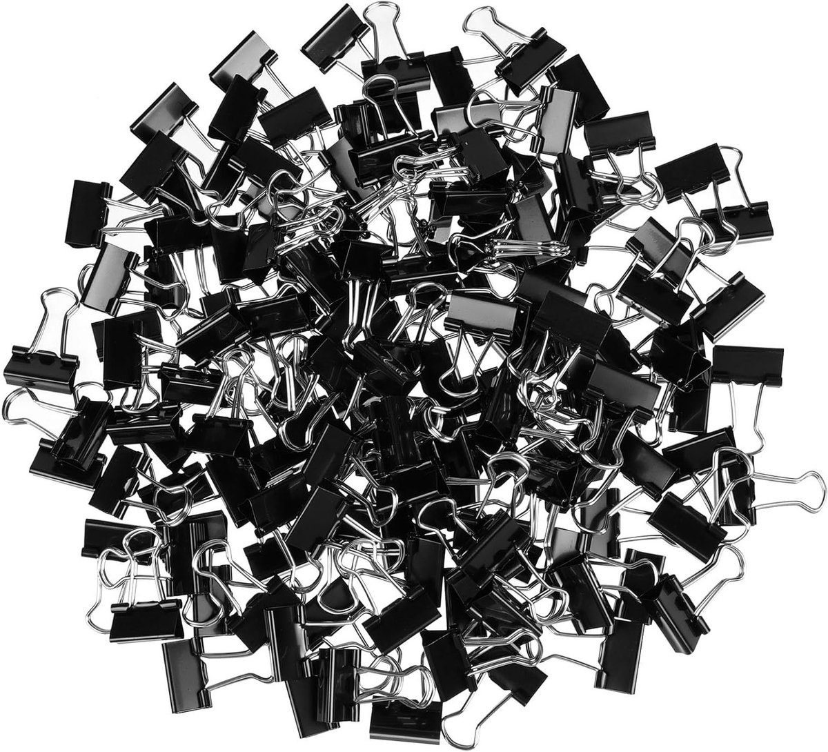 150 Stuks Vouwclips 15mm - Metalen Paperclips voor Documenten, Notities en Kantoorbenodigdheden - Multifunctionele Klemmen voor Organisatie en Archivering