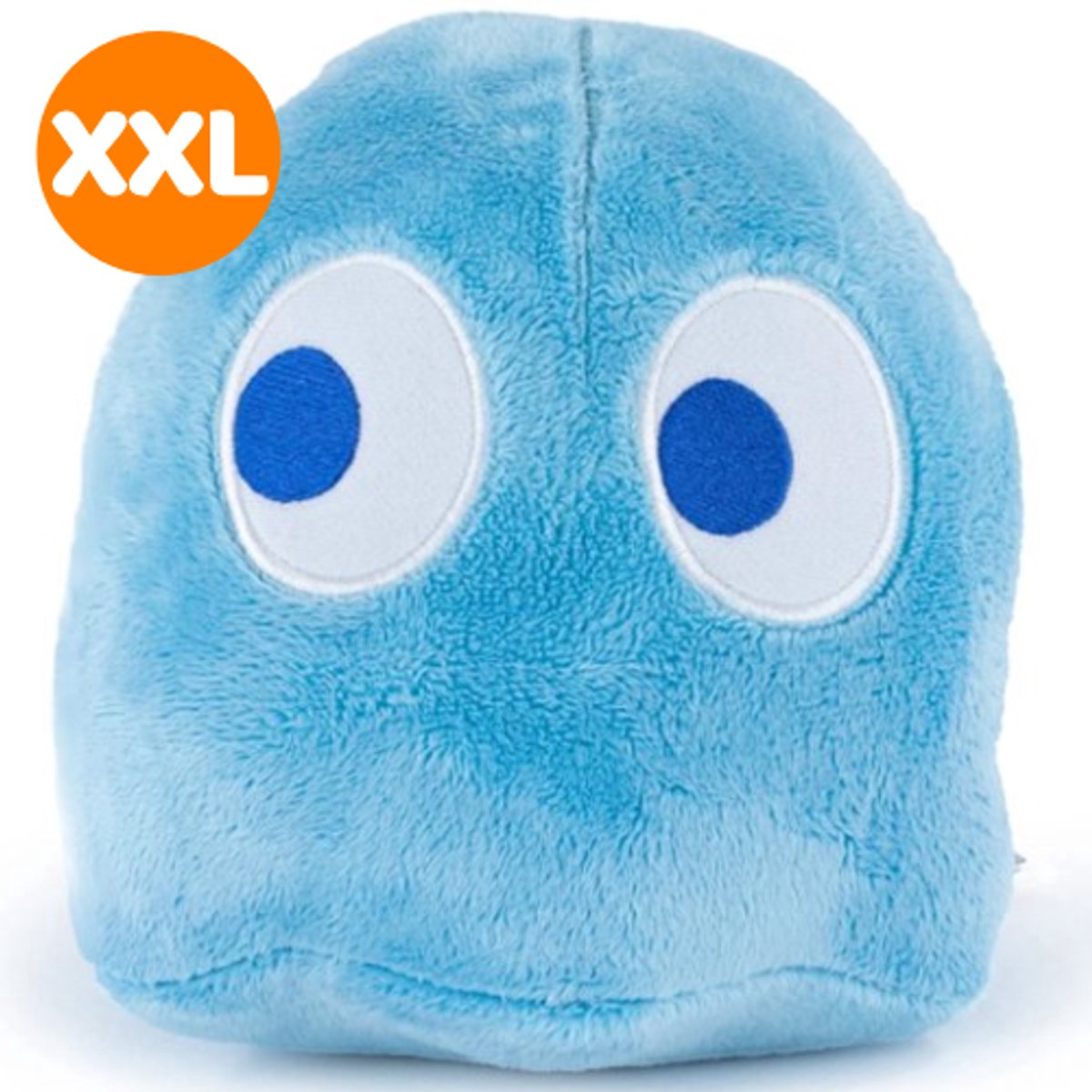 Pac-Man Spookje (Blauw) Pluche Knuffel XXL 65 cm - Grote Speelgoed Knuffels voor Kinderen Jongens Meisjes