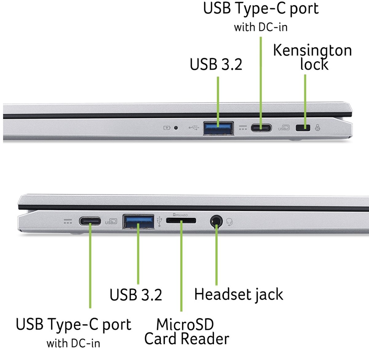 Acer Chromebook 314 CB314-4HT-C5G1 - 14 inch - Touchscreen - 8GB - 128GB - Zilver — afbeelding 2