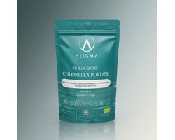 Aligma Biologische Chlorella Poeder 250 gram – Gekneusde Celwanden | Rijk aan Chlorofyl & Vitamine B12 | Vegan Superfood | EU Biologisch | 50 Porties