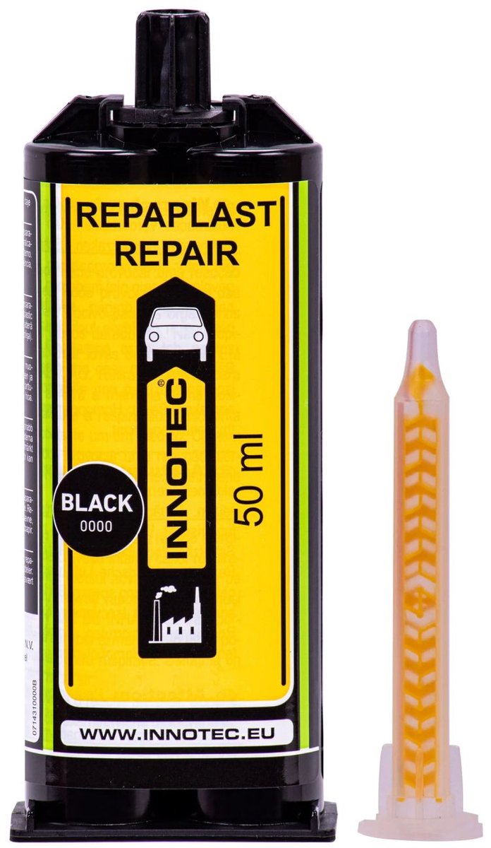 Repaplast Repair 50ml 2 Componenten Kunststof Reparatie Zwart