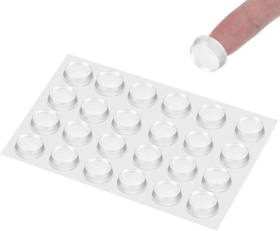 Patins Antidérapants Transparents pour Plateaux de Table en Verre, Cadres Photo et Meubles - Picots en Caoutchouc de 5 mm d'Épaisseur pour un Support et une Protection Stables