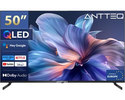 ANTTEQ Q50-AGU1.Q1 - 50 Inch (126 cm) 4K UHD QLED Smart TV - Android TV - Dolby Atmos