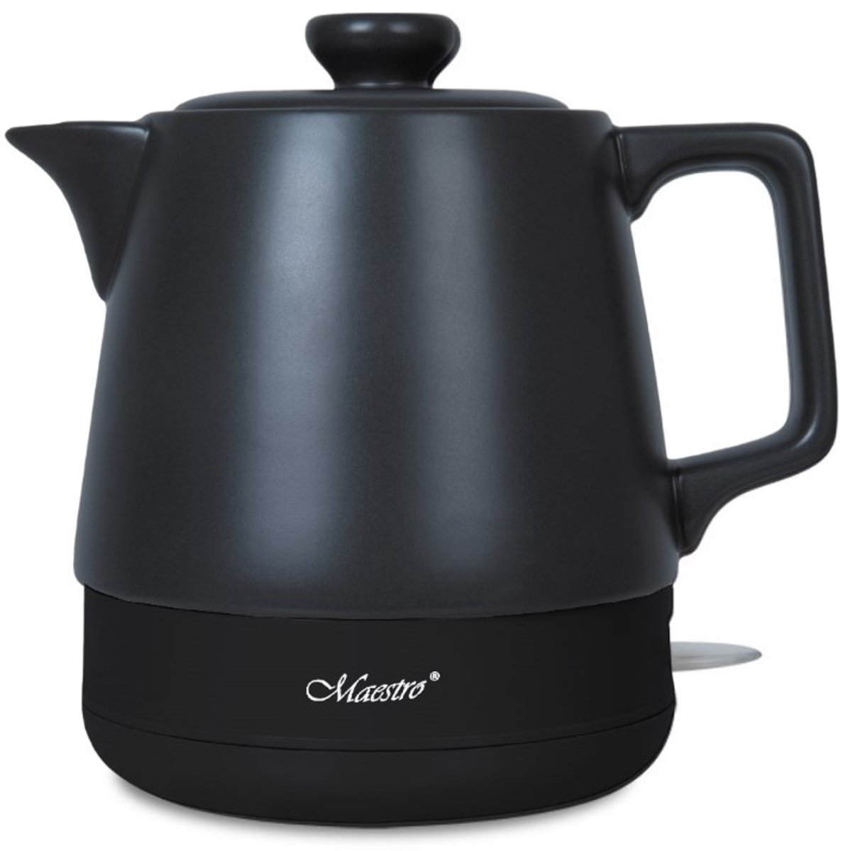 Maestro - Keramische waterkoker - Inhoud 1 l - vermogen 1200 W, kleur zwart, MR-071