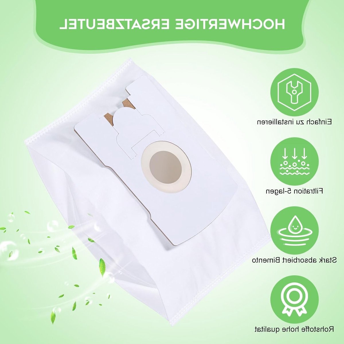 12 Stuks Stofzuigerzakken Compatibel met Vorwerk Tiger - Hoge Kwaliteit, Duurzaam en Perfecte Pasvorm voor Kobold VT260 VT265 VT270 VT300