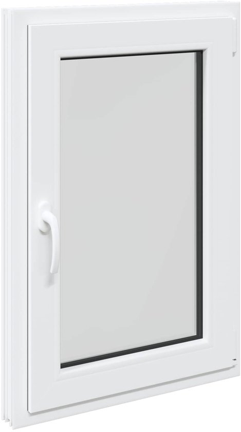 vidaXL - Kelderraam - RISOR - Wit - 60 - x - 100 - cm - PVC - en - Glas ...