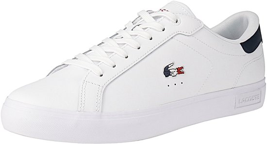 Lacoste 49SMA0080 Powercourt 125 1 SMA - Heren sneaker - 407-Wht-Nvy-Red