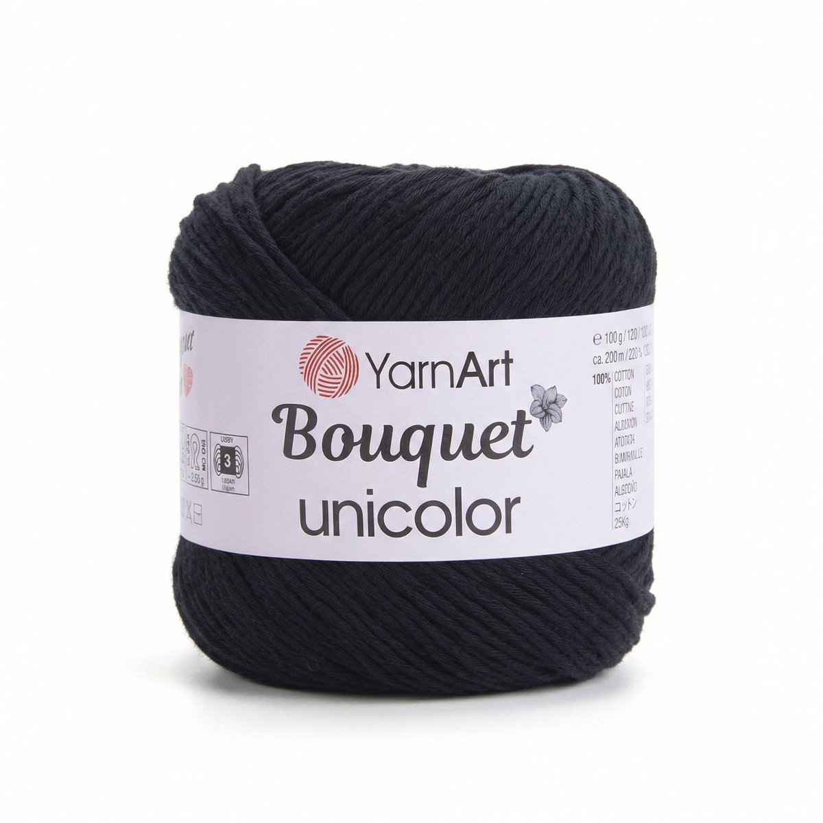 YarnArt Bouquet Unicolor - Katoen Garen - Effen - 100g - 200m - Kleur 3202