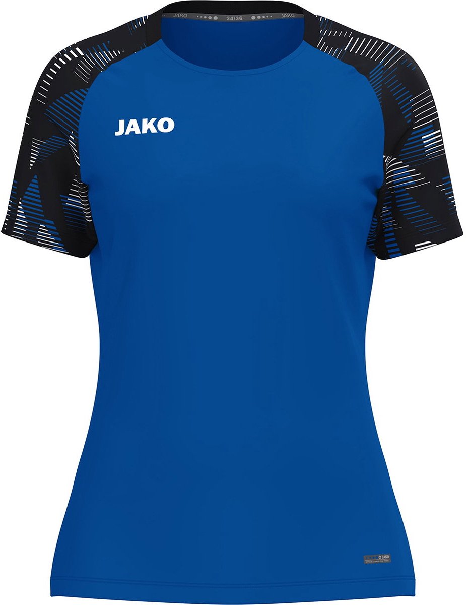 Jako Sonic T-Shirt Dames - Royal / Zwart | Maat: 46/48