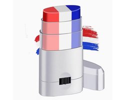 Nederlandse Vlag Schminkset Gezicht – Koningsdag - Rood Wit Blauw