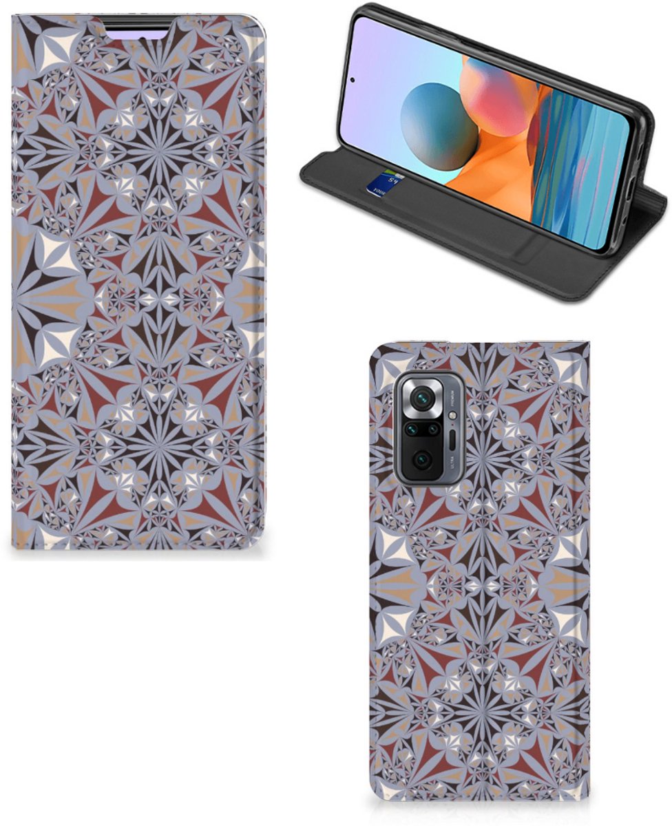 Xiaomi Redmi Note 10 Pro Standcase Flower Tiles