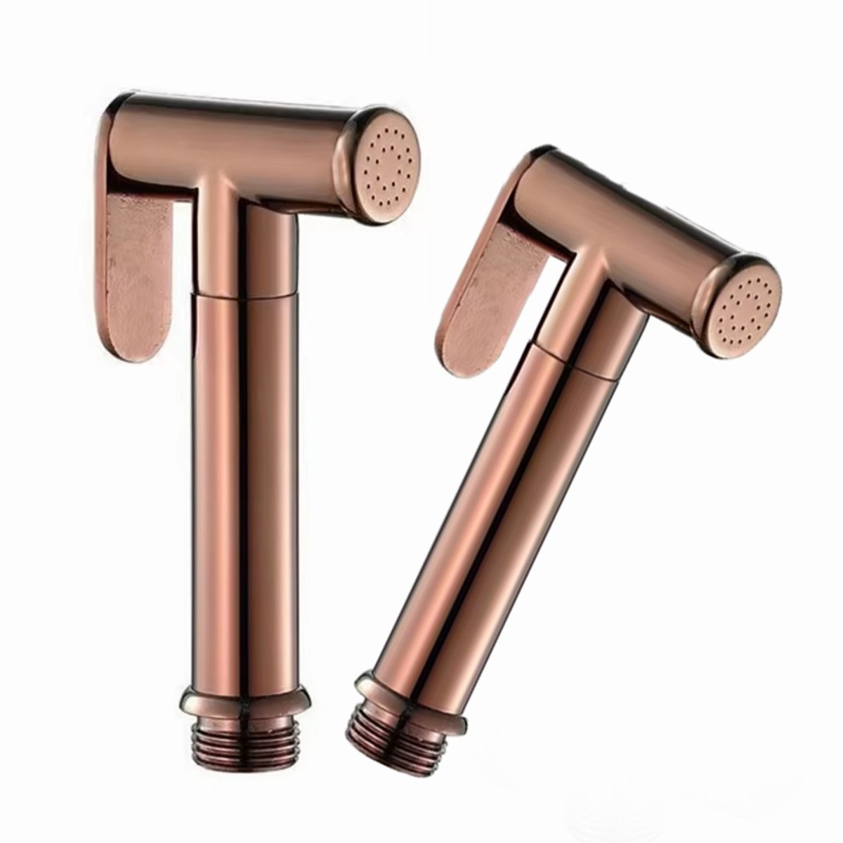 Luxe RVS Bidet Doucheset Rose Goud – Complete 5-in-1 Set – Handdouche Bidet / Hand Shower – Geïntegreerde Houder (Zonder Boren) – Explosieveilige Spiraalslang – G 1/2"
