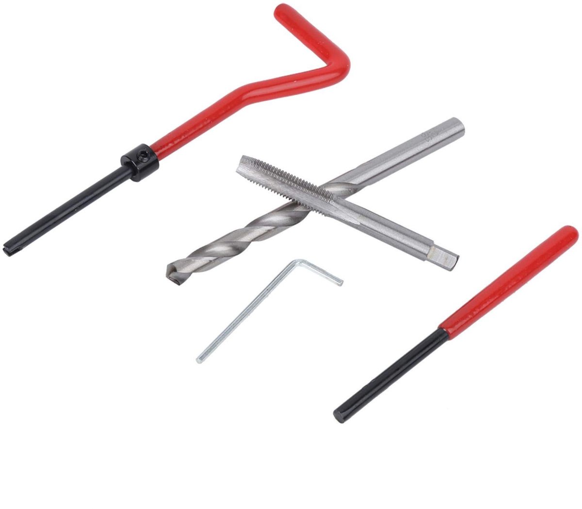 Allecto - Draadsnijgereedschap - Metaal - Handgereedschap - 25 stuks - Niet-ijzerhoudende legeringen - Draadreparatieset - Staal - Geschikt voor di...