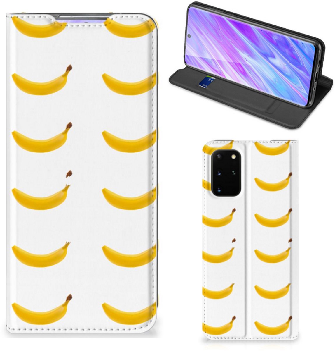 Samsung Galaxy S20 Plus Flip Style Cover Banana