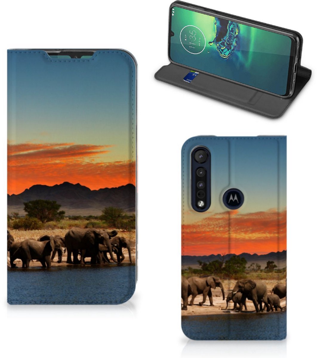 Motorola G8 Plus Hoesje maken Olifanten