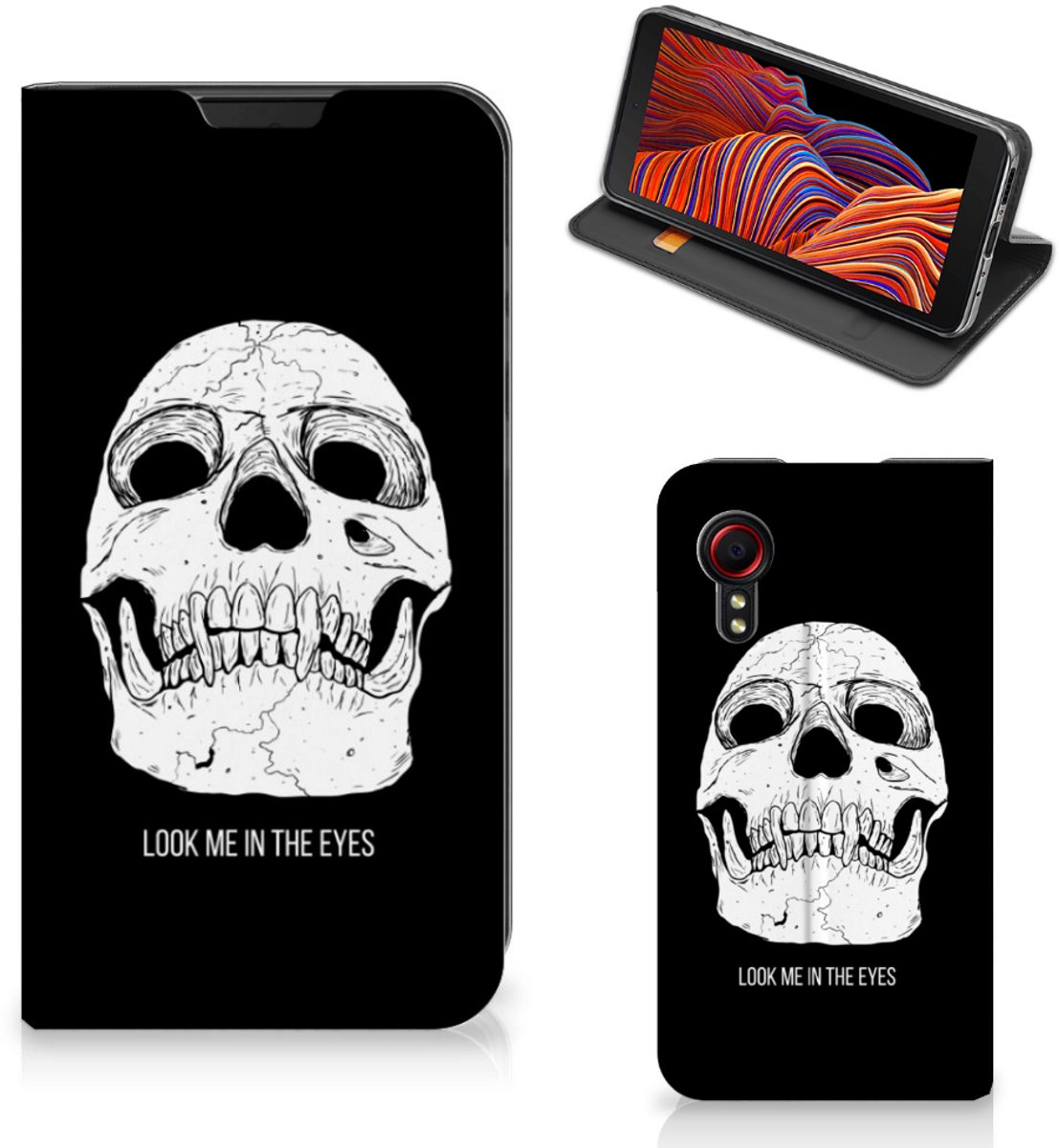 Mobiel BookCase Samsung Galaxy Xcover 5 Skull Eyes