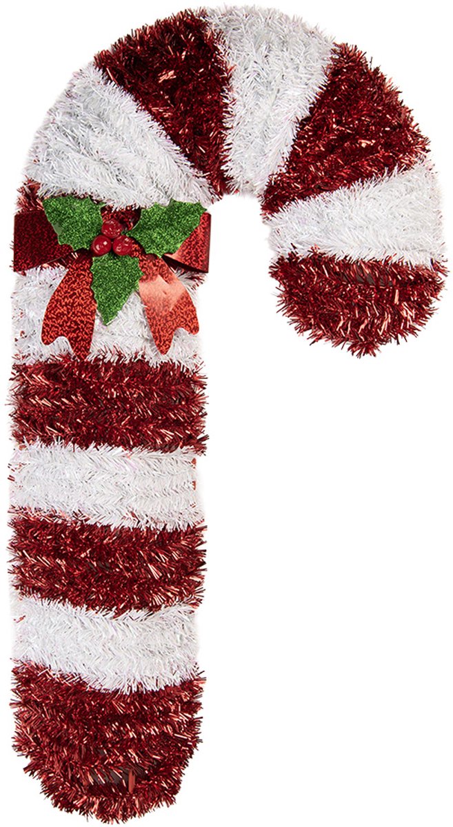 Kerstdecoratie Zuurstok 32x5x62 cm Rood Kunststof