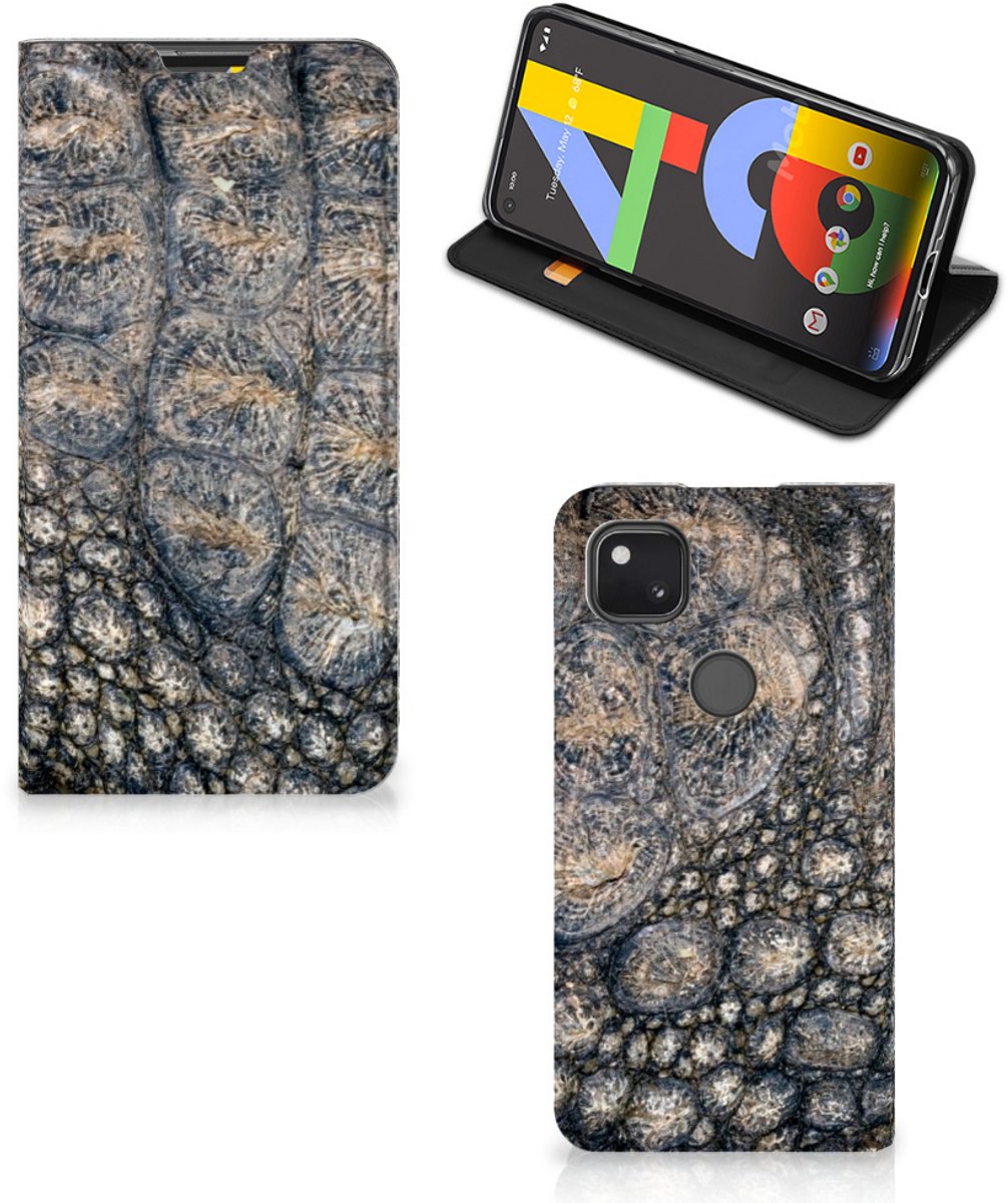 Google Pixel 4a Hoesje maken Krokodillenprint