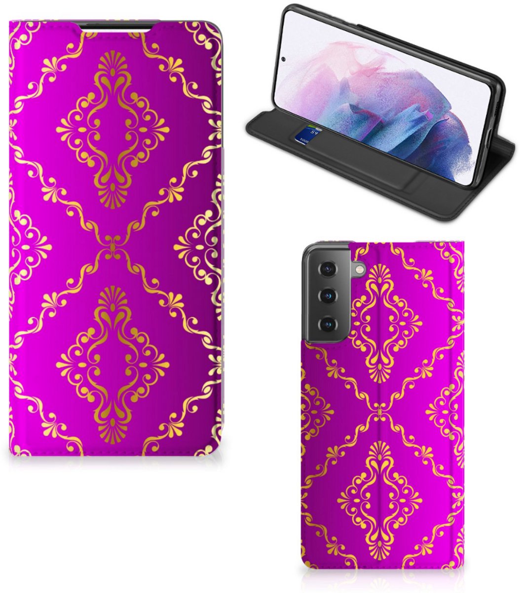 Telefoon Hoesje Samsung Galaxy S21 Plus Barok Roze