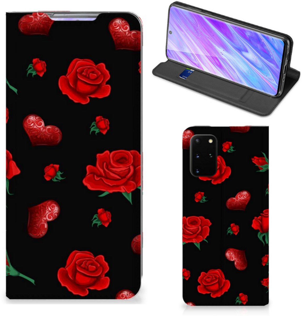 Standcase Hoesje voor Samsung Galaxy S20 Plus Magnet Case Valentine