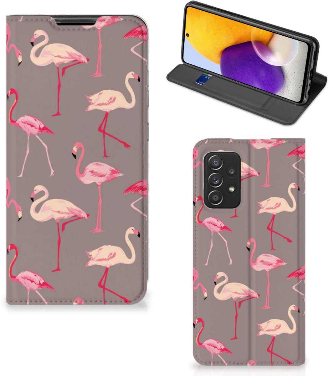 Samsung Galaxy A72 (5G/4G) Hoesje maken Flamingo