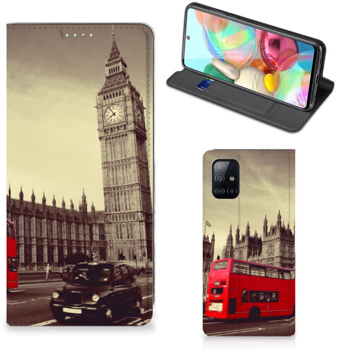 Book Case voor Samsung Galaxy A71 Book Cover Londen
