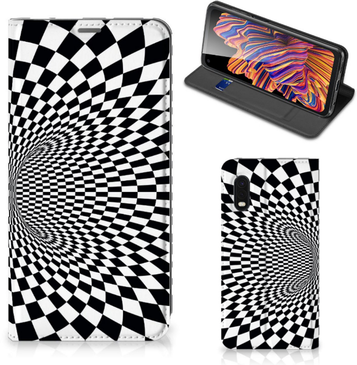 Samsung Xcover Pro Stand Case Illusie