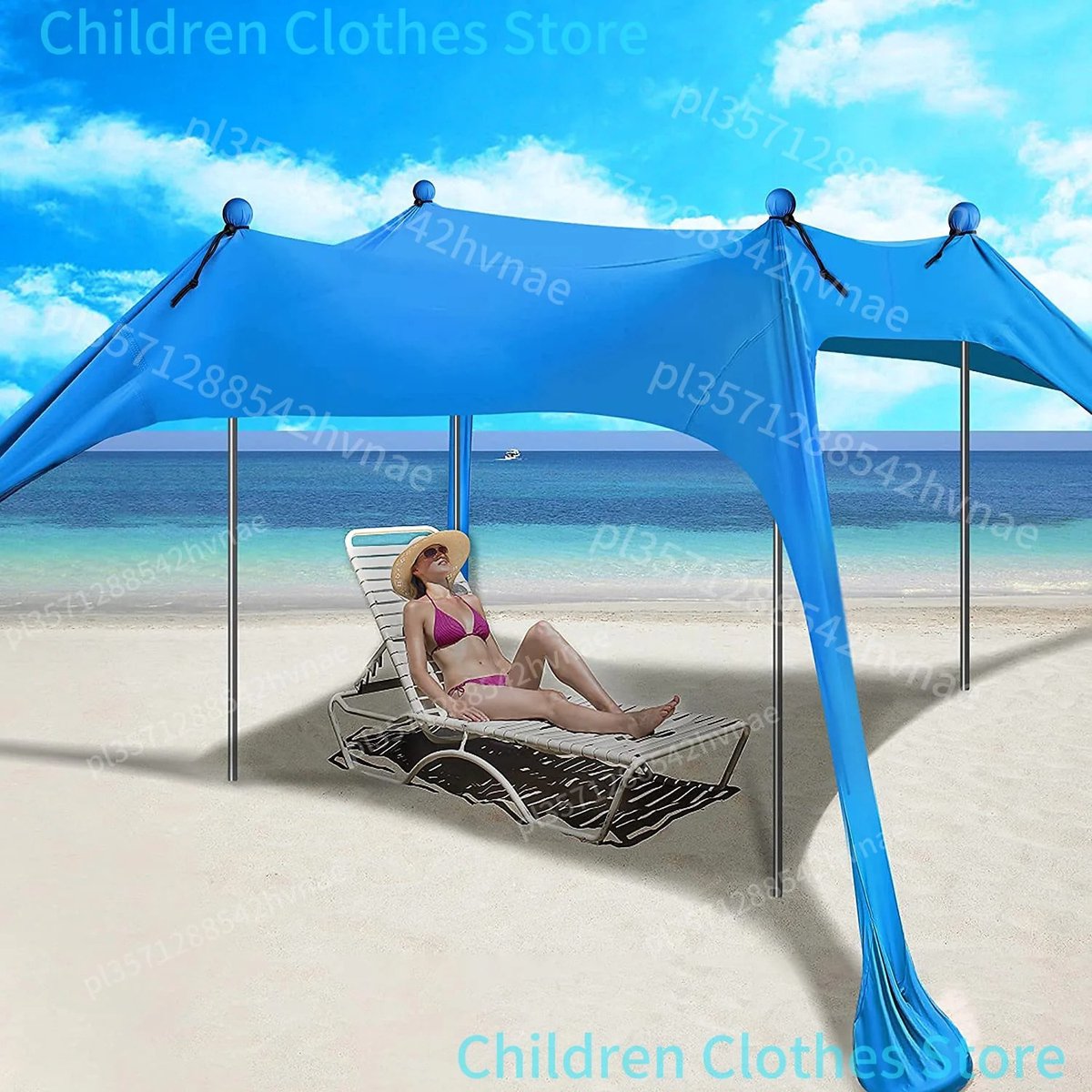 Linkforu - Schaduw Strandtent – Luifel - Zonwering - UV Bescherming 50+ - Winddicht -200x160x150cm - 200x210x150cm - 300x300x200cm
