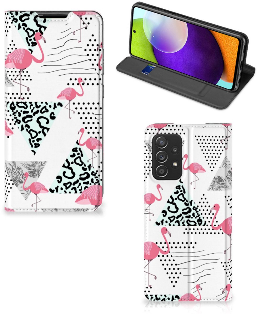 Samsung Galaxy A52 Hoesje maken Flamingo Triangle