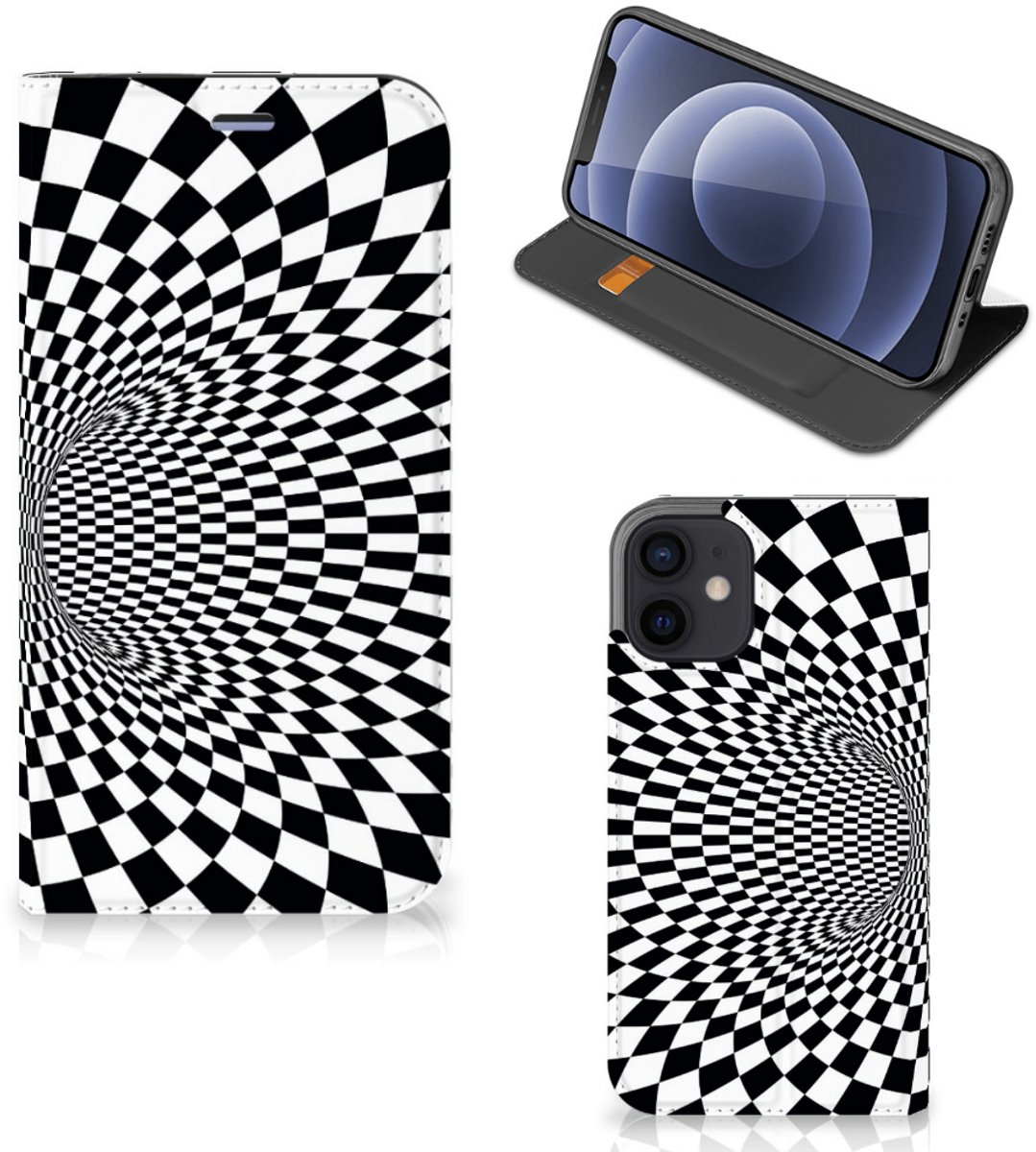 Standcase Hoesje voor iPhone 12 Mini Stand Case Illusie