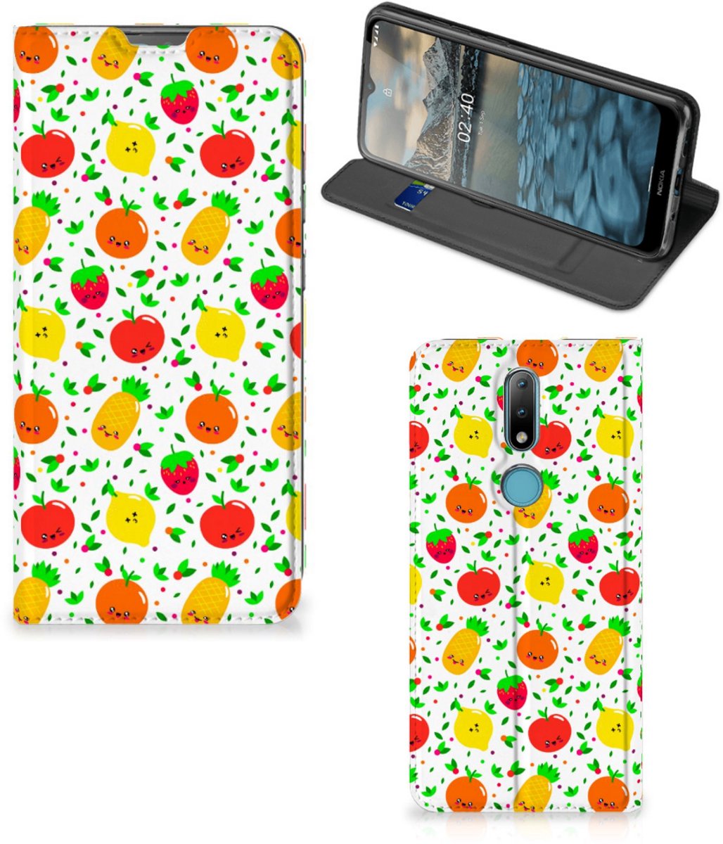 Nokia 2.4 Flip Style Cover Fruits