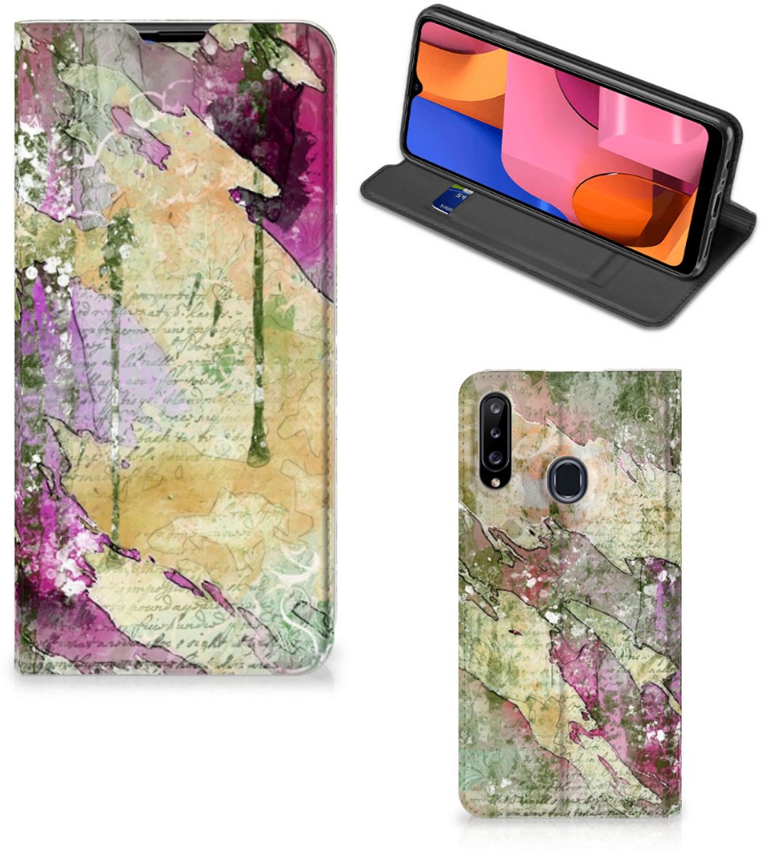 Bookcase Samsung Galaxy A20s Letter Painting