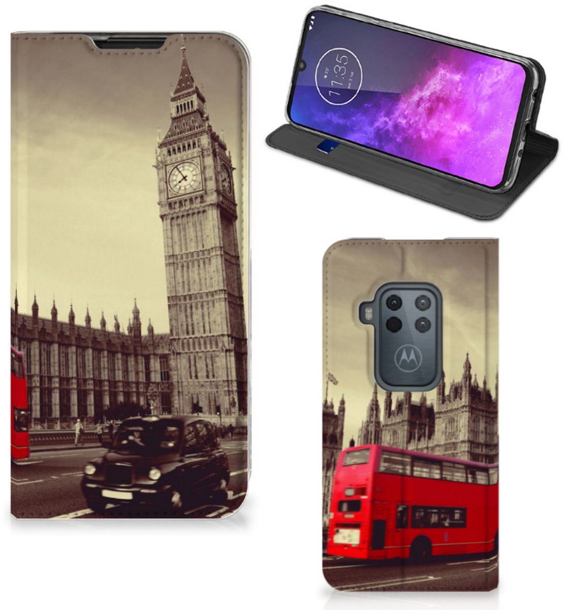 Motorola One Zoom Book Cover Londen