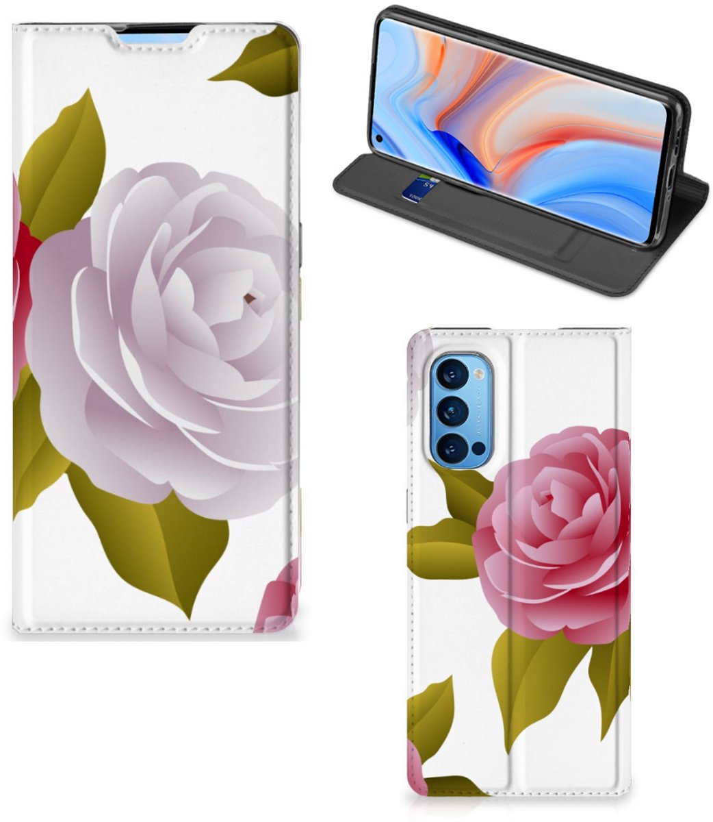 OPPO Reno4 Pro 5G Smart Cover Roses