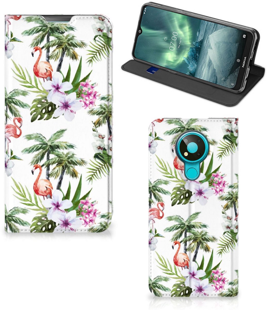Nokia 3.4 Hoesje maken Flamingo Palms