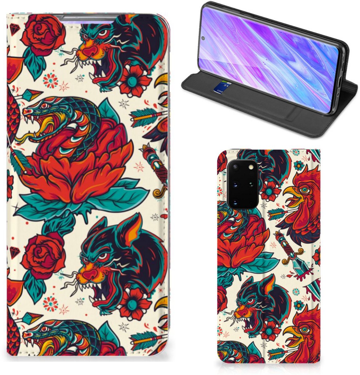 Stand Case voor Samsung Galaxy S20 Plus Old Skool