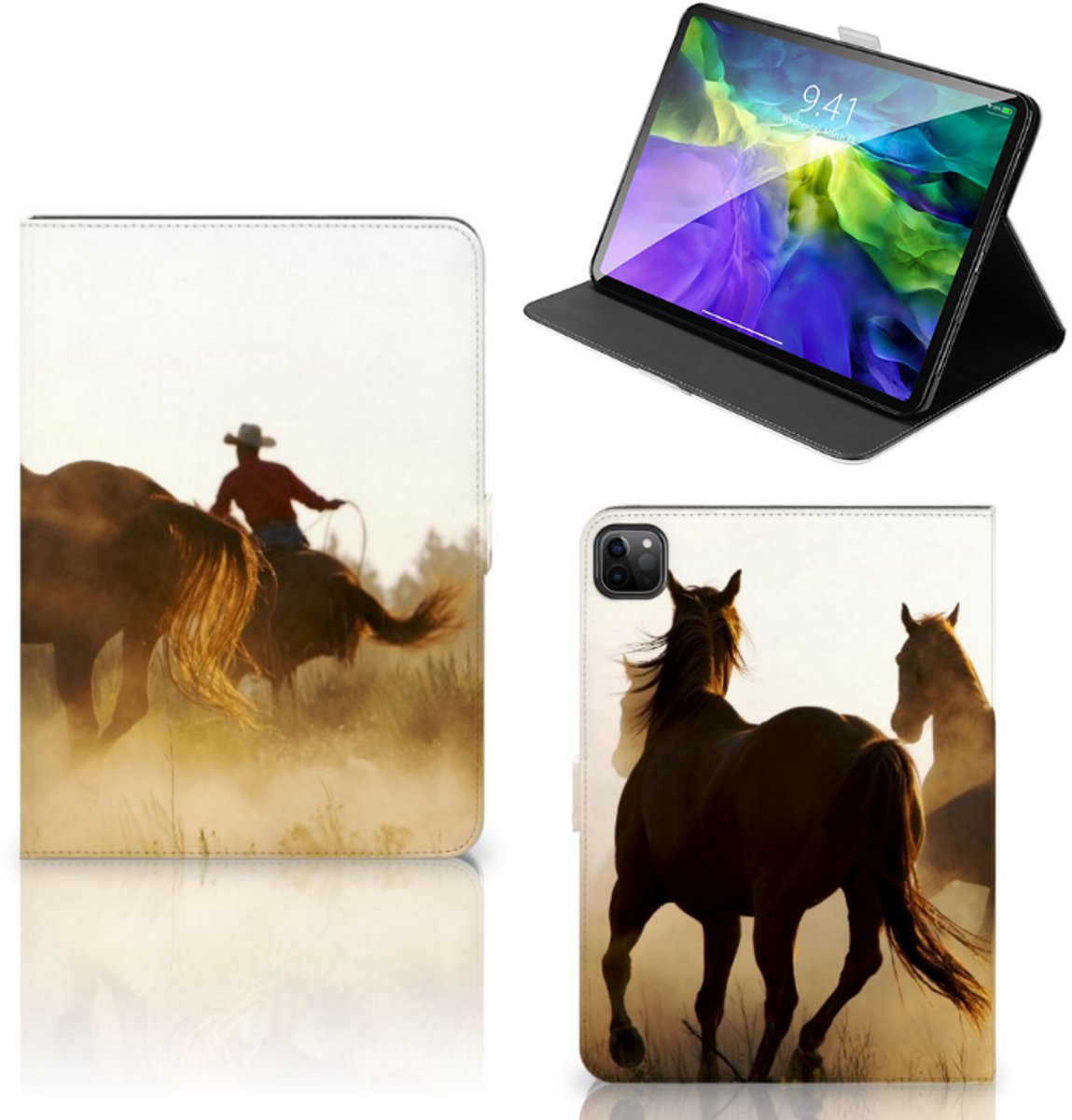 iPad Pro 11 2020/2021/2022 Flip Case Design Cowboy