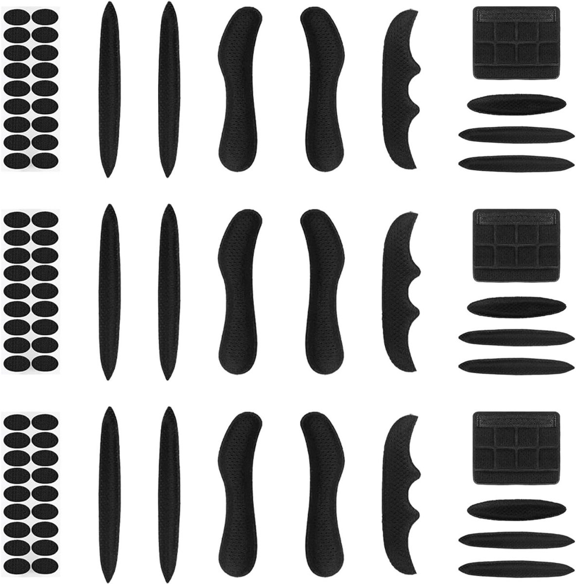 3 sets of helmet pads, bicycle helmet, padding, replacement pads, foam rubber, universal replacement for bicycle helmets, electric bicycle helmet, anti-collision protection, foam inner cushion for
