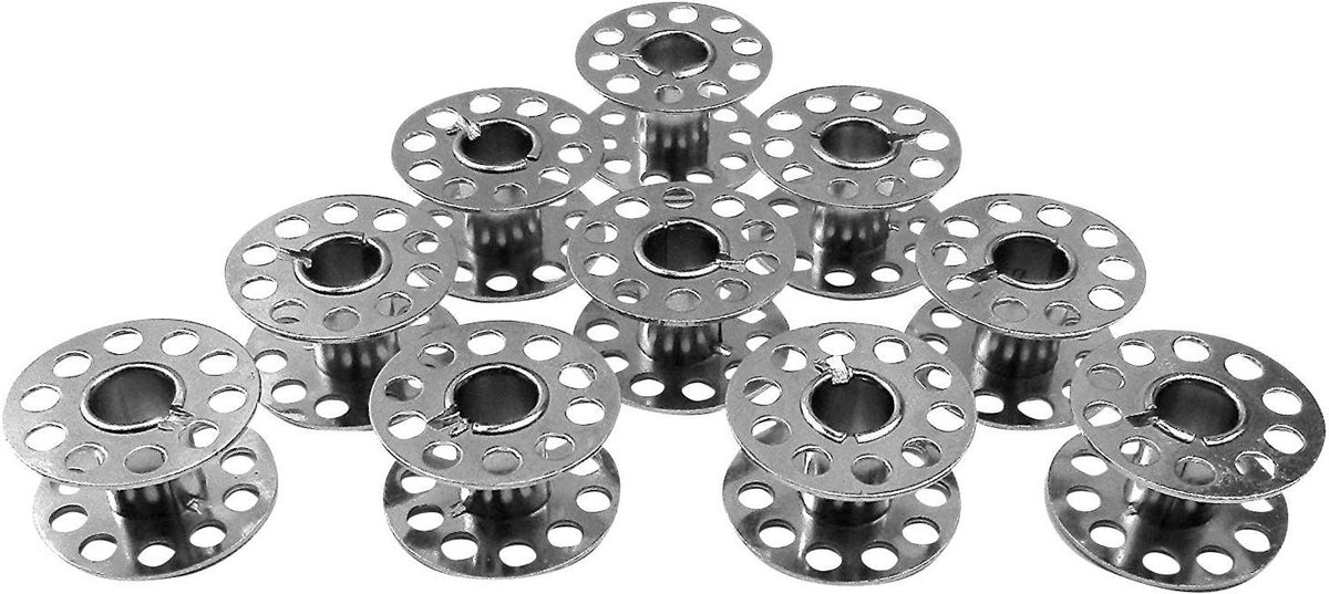 10 Metalen Spoelen voor Naaimachine CB Systeem Geschikt voor Diverse Modellen