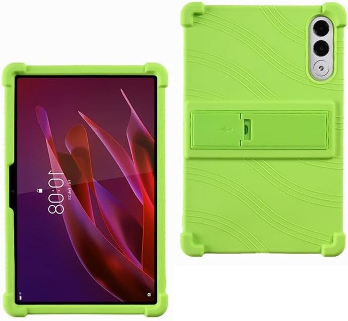 Hozen voor 11.1 inch Tablets - Siliconen Case, Shockproof en Verstelbare Standaard, Rubber Zachte Bescherming