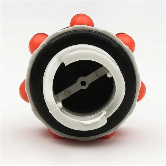 Luchtventiel Adapter - Opblaas Adapter - Water Sporten - Duurzaam Nylon Materiaal - 8 cm Lengte - Oranje van Merkloos — afbeelding 2