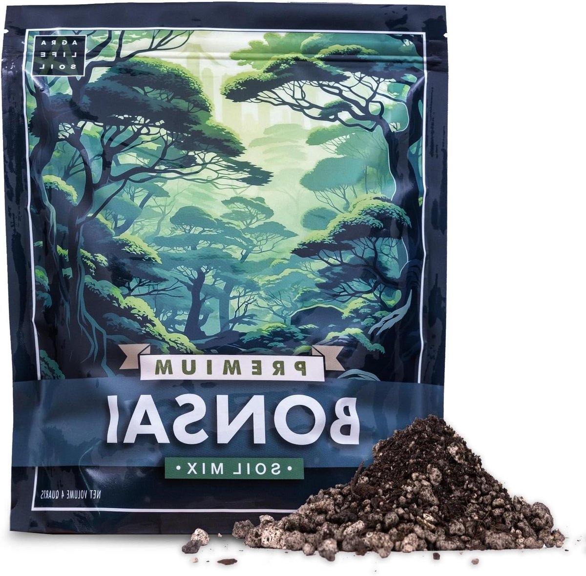 Premium Bonsai-grondmix voor bloeiende kamerbonsaibomen - perfecte potgrond voor alle bonsaisoorten - Biologische mix voor optimale groei - kamerplantaarde - 4 liter