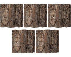 Sosoport 5 Stuks Delige Reptiel Boomschors Decoratie Natuurlijk Kurk Terrarium Achtergrond Multifunctioneel Klimplek Schuilplaats voor Slangen Schildpadden Hagedissen Eenvoudig Te