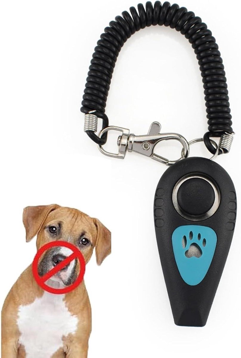 Honden Clicker Voor Training,2 In 1 Vogel Training Clicker En Fluitje | Stille Gedragstrainer Met Polsbandje, Dogfluit Voor Terughalen Buitenshuis