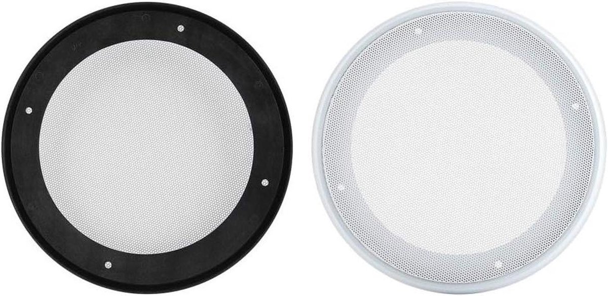 Luidsprekerrooster - Luidsprekerbescherming - Audio-apparatuur beschermen - Decoratief ABS-frame - 65 of 8 inch - Wit