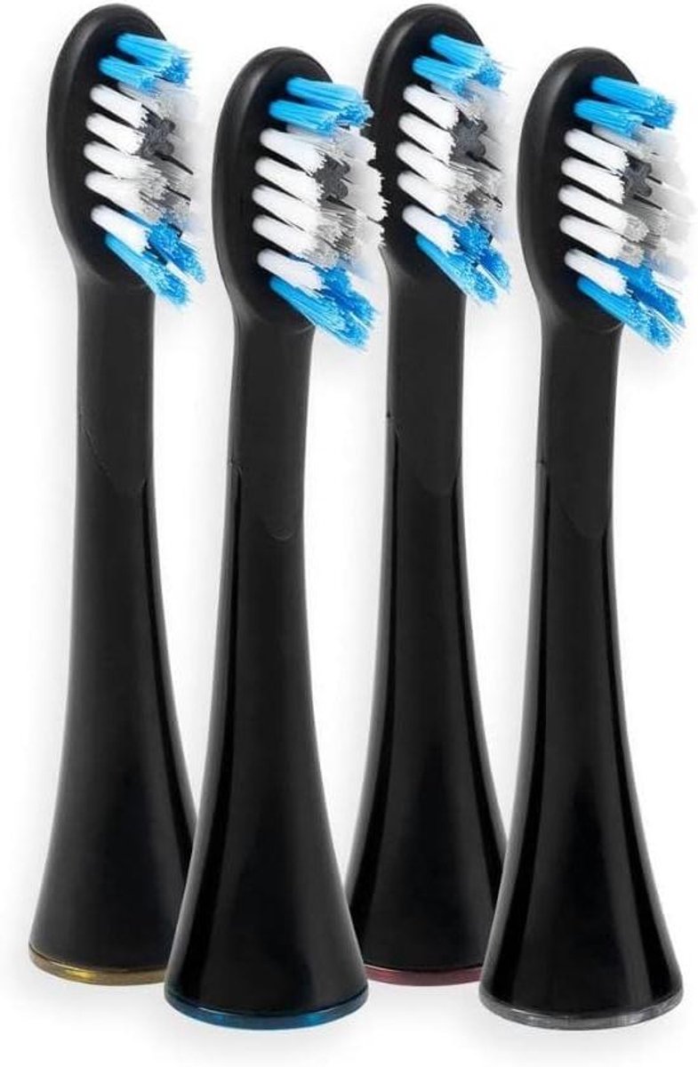 SonicSmile borstelkoppen zwart (4 stuks) SIL SSR4PEUZ001
